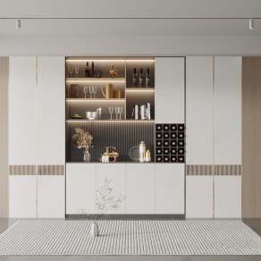 现代酒柜3D模型下载